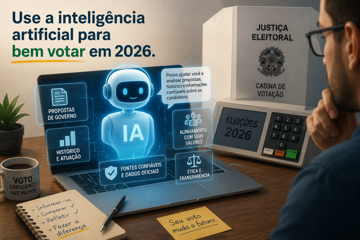 Use a inteligência artificial para bem votar em 2026